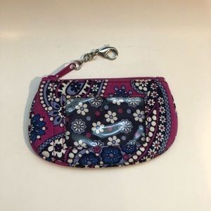 Vera Bradley Key Clip ID Wallet